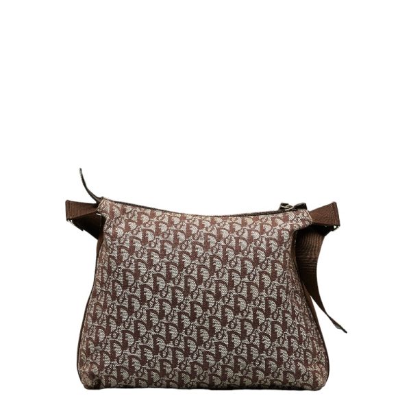 219 21437 3 Dior Trotter Crossbody Shoulder Bag Beige Brown Canvas