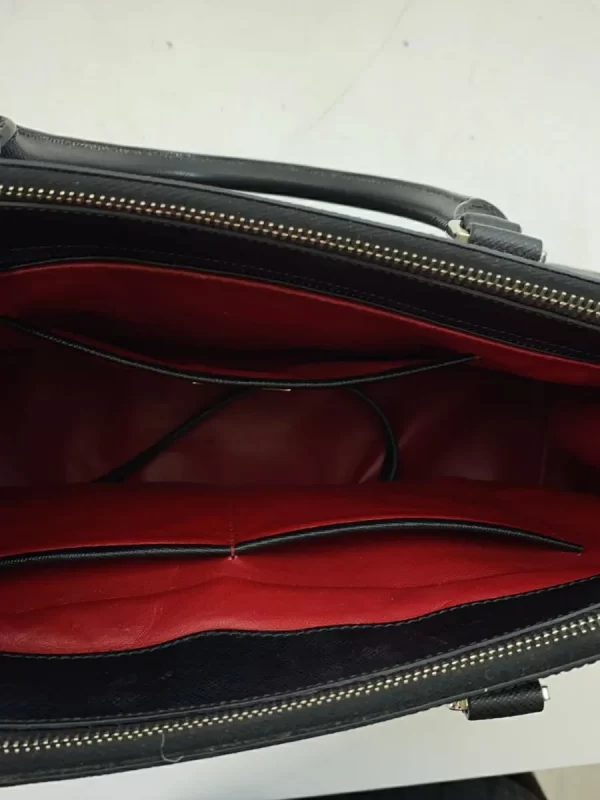 2320344329499 06 PRADA Leather Shoulder Bag Black