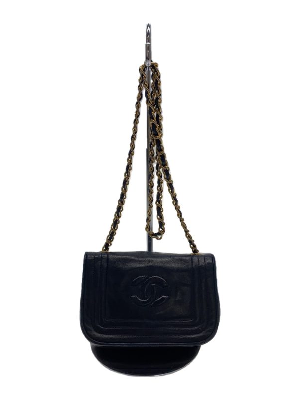 2324662786118 01 Chanel Mini Chain Shoulder Black Leather Bag