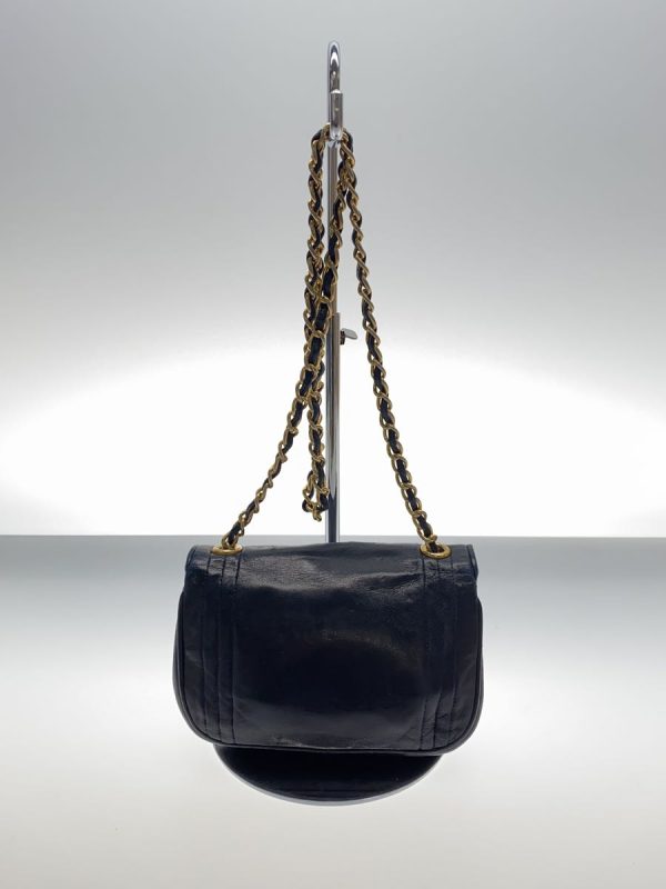 2324662786118 03 Chanel Mini Chain Shoulder Black Leather Bag