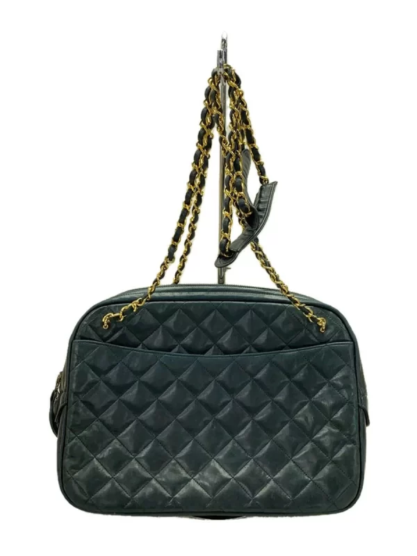 2337940131913 01 CHANEL Leather Shoulder Bag Black