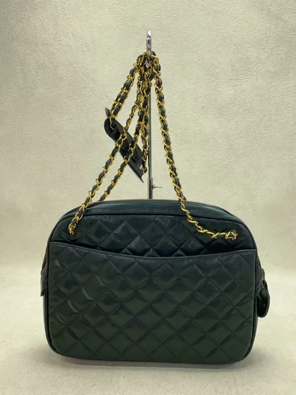 2337940131913 03 CHANEL Leather Shoulder Bag Black