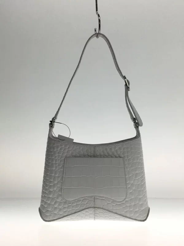 2339081171773 03 BALENCIAGA Embossed Shoulder Bag White