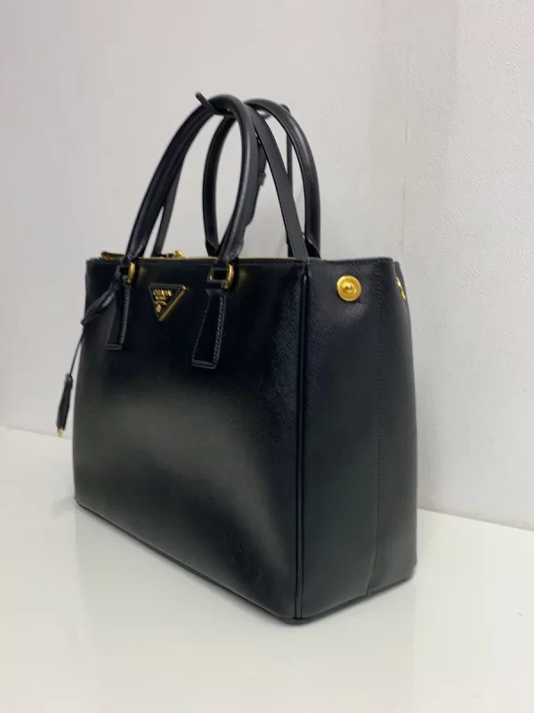 2339872348650 02 PRADA SAFFIANO GALLERIA BAG Black