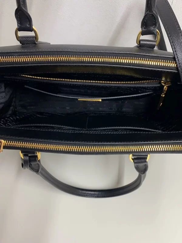 2339872348650 06 PRADA SAFFIANO GALLERIA BAG Black