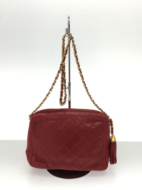 2341050383377 04 Chanel Shoulder Bag Red Leather Handbag