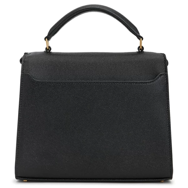 3 Saint Laurent Cassandra Mini Shoulder Bag Black