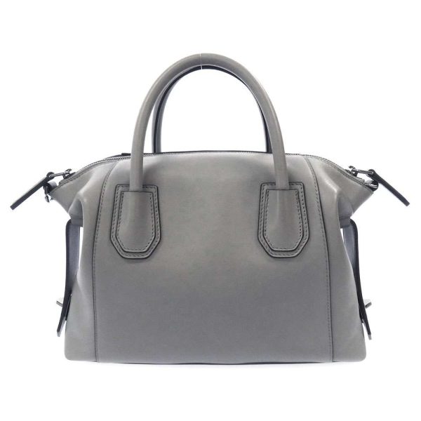 3 Givenchy Handbag Shoulder Bag Leather Gray