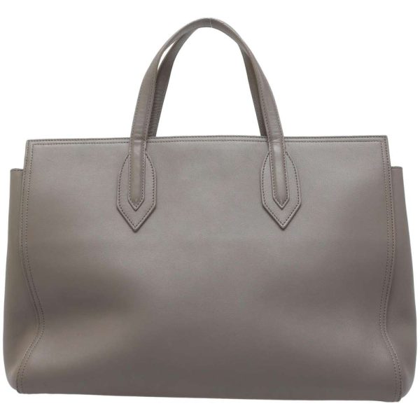 3 Saint Laurent Tote Bag Leather Gray