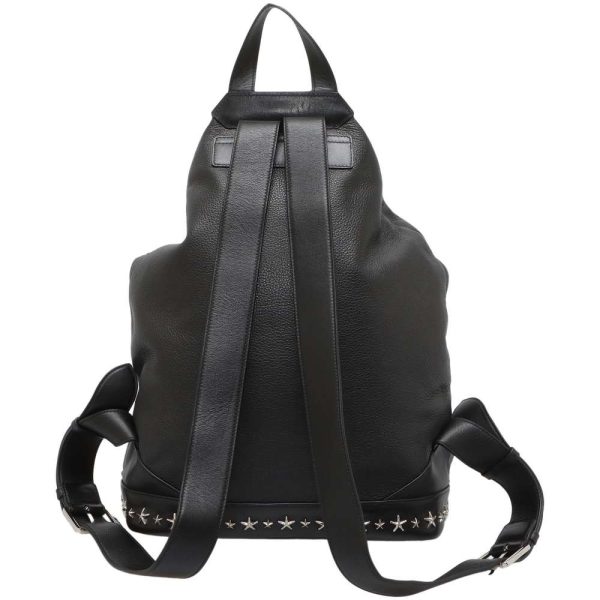 3 Jimmy Choo Backpack Studded Leather Black