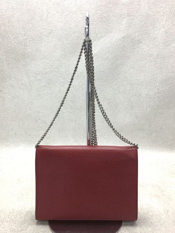 3 Gucci Dionysus Chain Shoulder Bag Leather Red