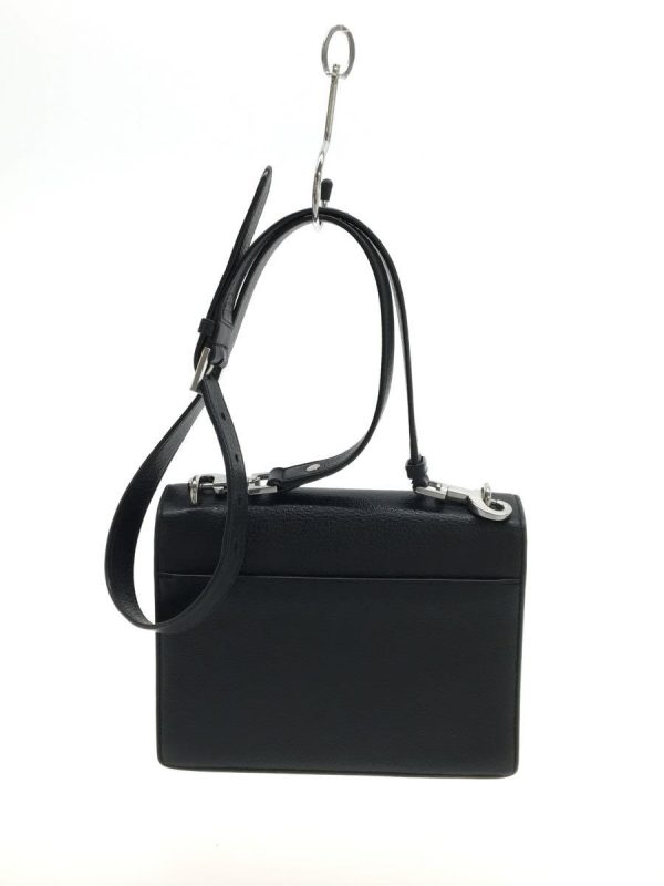 3 Saint Laurent Shoulder Bag Leather Black