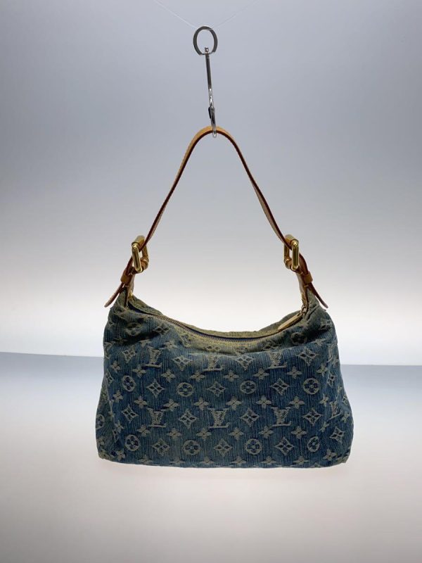 3 Louis Vuitton Baggy PM Monogram Denim Shoulder Bag Blue