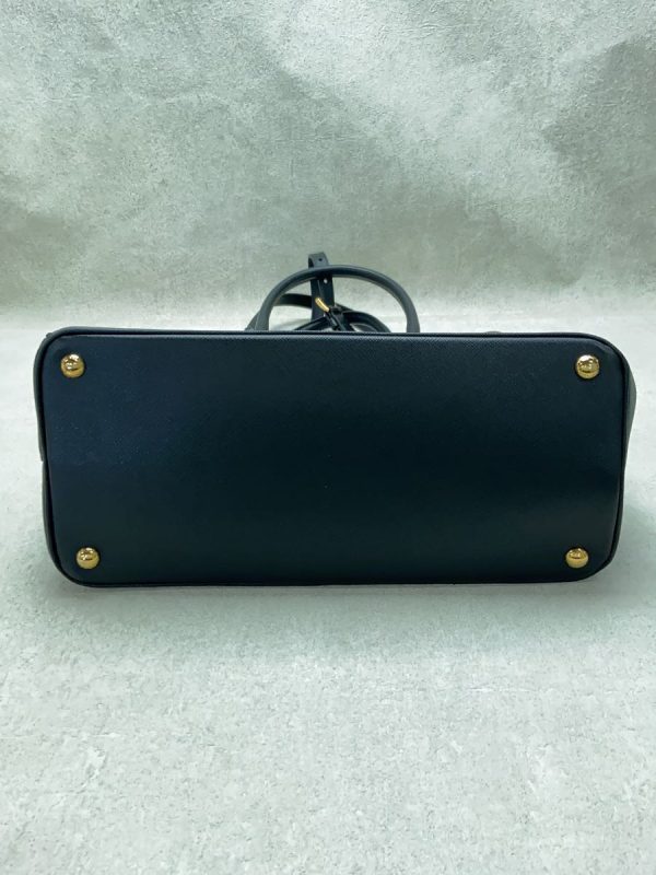 3 Prada Shoulder Bag Leather Blue