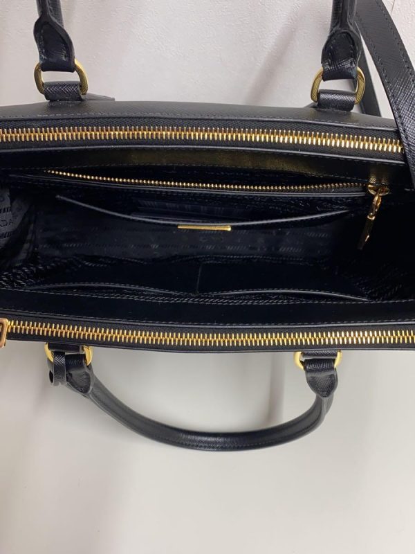 3 Prada Saffiano Galleria Bag Shoulder Bag Black