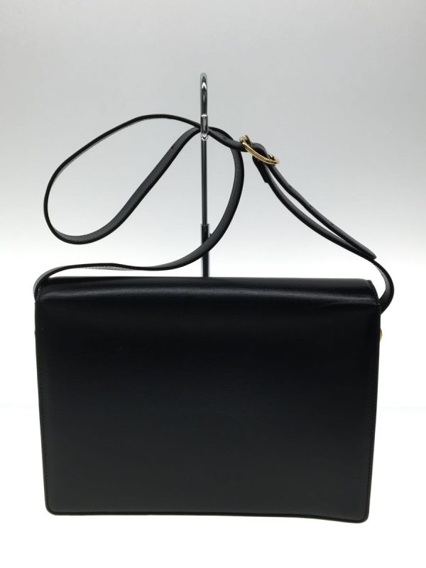 3 Gucci Shoulder Bag Leather Black