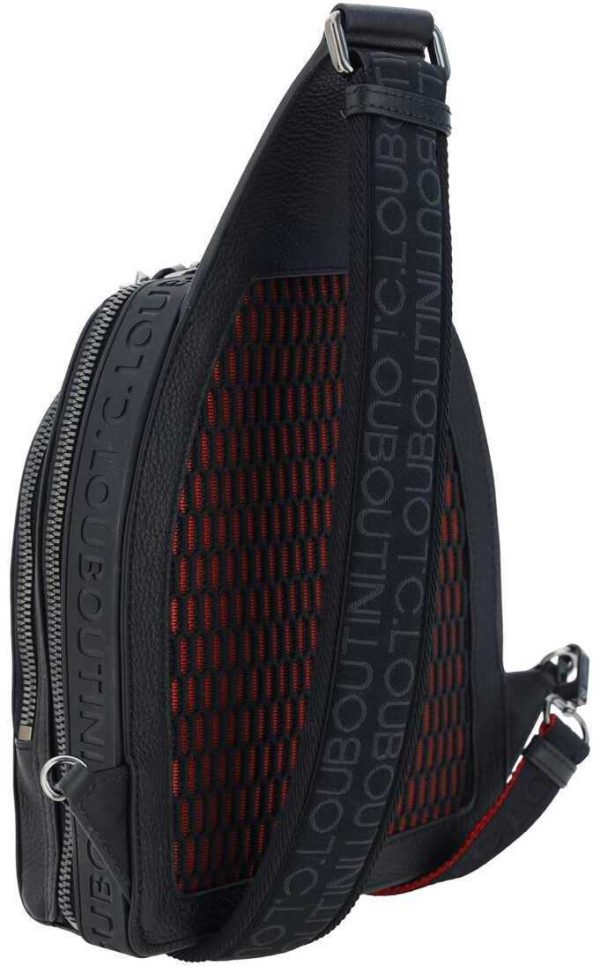 3 Christian Louboutin Handbag Backpack Black