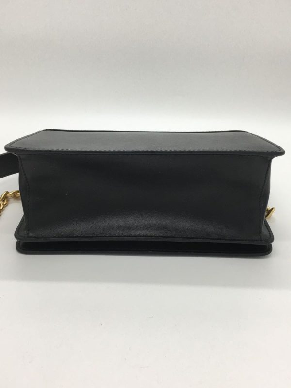 3 Prada Shoulder Bag Leather Black