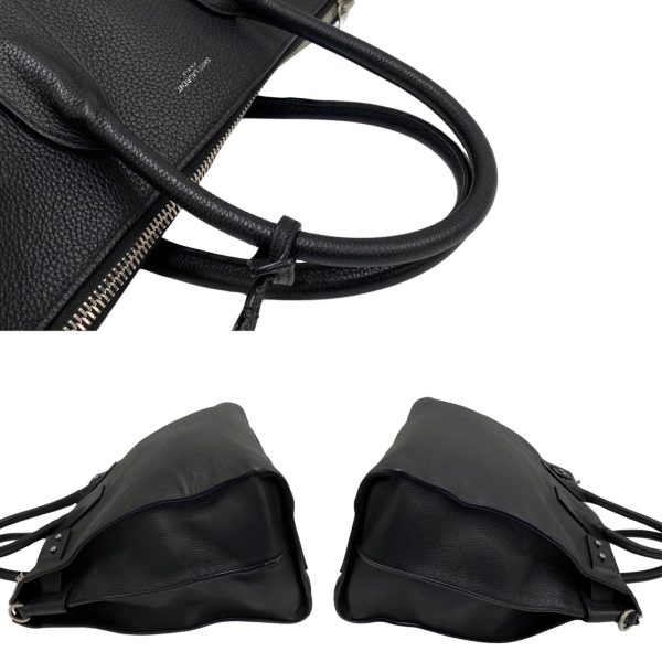 3 Saint Laurent Paris Leather 2way Handbag Shoulder Bag Black