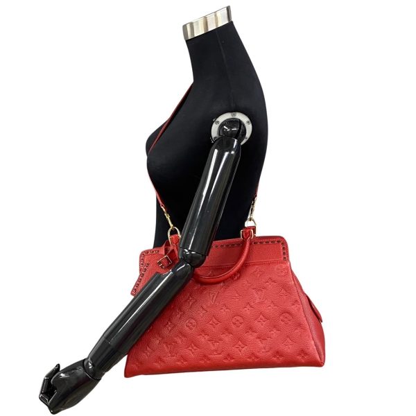 3 Louis Vuitton Vosges MM Empreinte Shoulder Bag Red