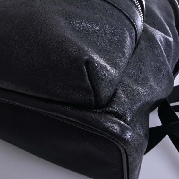 3 Saint Laurent Leather City Backpack Rucksack Black