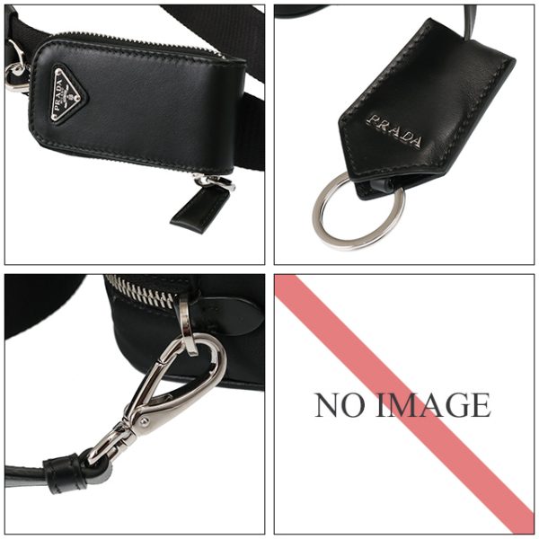 3 Prada Re nylon Shoulder Bag Crossbody Clutch Bag Pouch Black