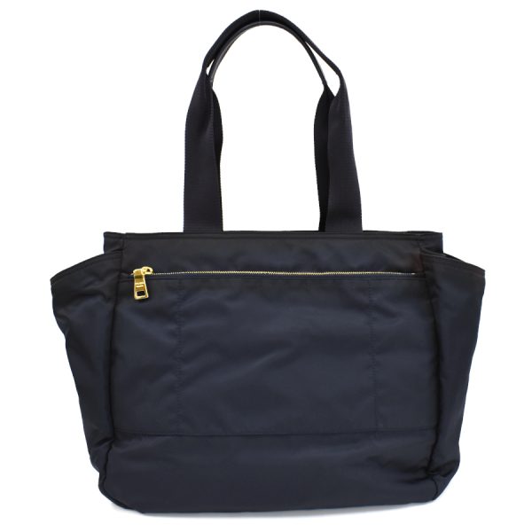 3 Prada Shoulder Tote Bag Nylon Navy