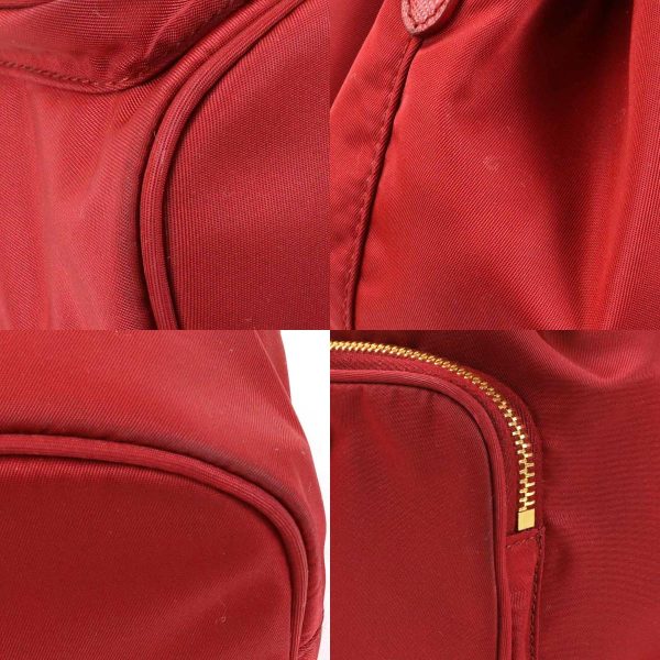 3 Prada Crossbody Shoulder Bag Handbag Nylon Red