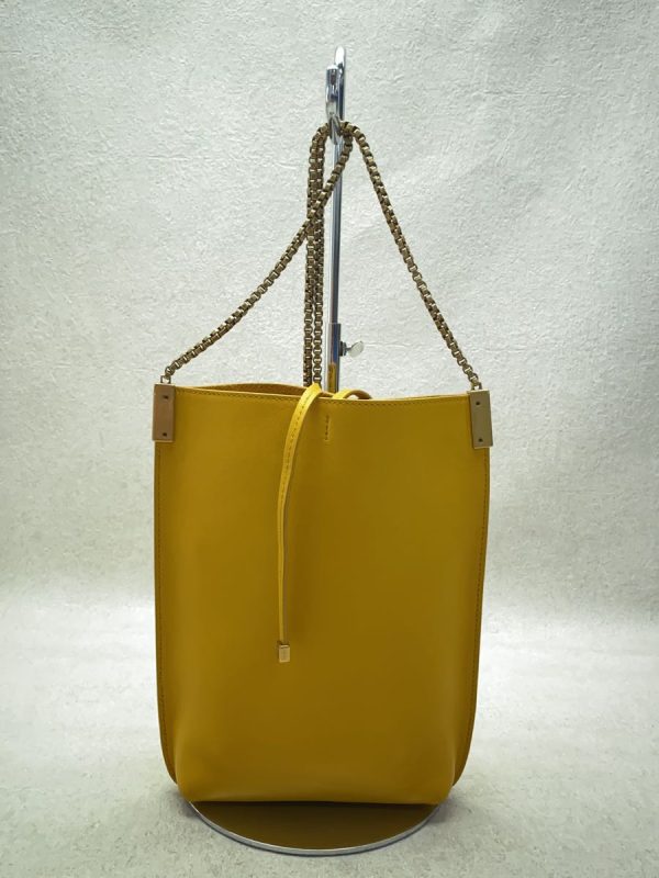 3 Saint Laurent Shoulder Bag Lether Yellow