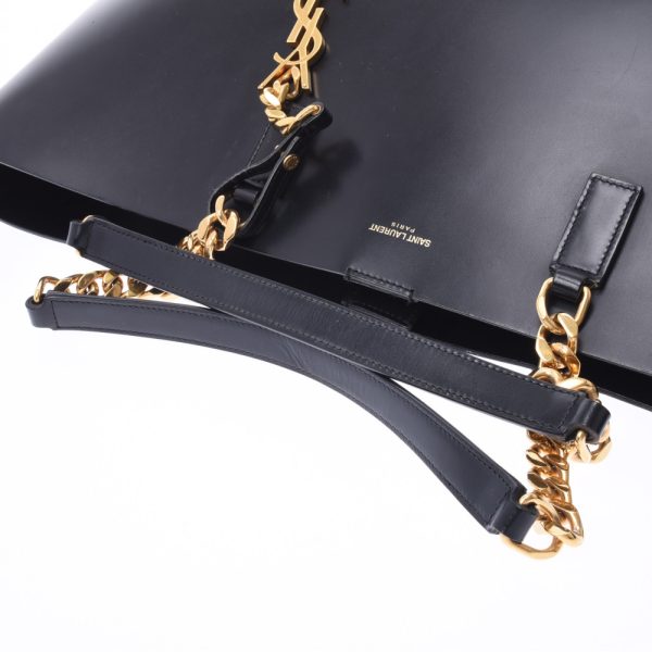 3 Saint Laurent Calf Tote Bag Black