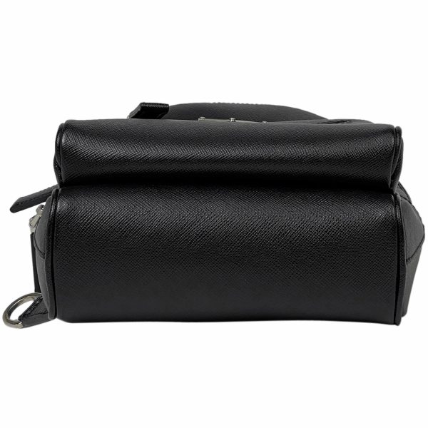 3 Prada Body Bag Shoulder Bag Saffiano Leather Nero Black