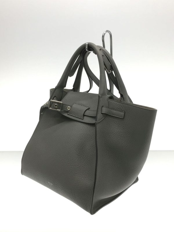 3 Celine Big Bag Shoulder Bag Leather Gray