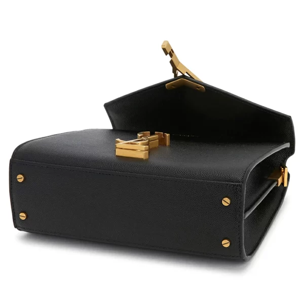 4 Saint Laurent Cassandra Mini Shoulder Bag Black