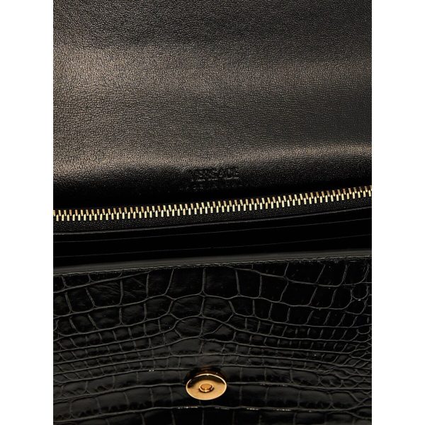 4 Versace Black Greca Goddess Wallet Autumnwinter 2023