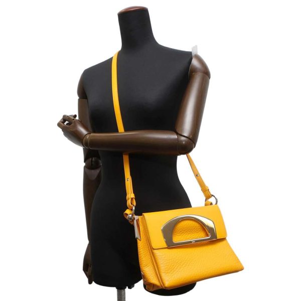 4 Christian Louboutin Shoulder Bag Mini Leather Yellow