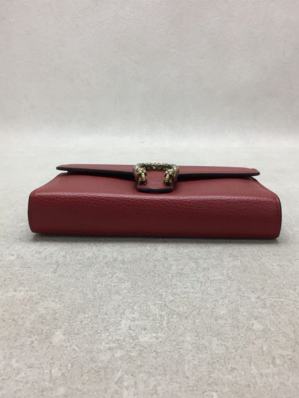 4 Gucci Dionysus Chain Shoulder Bag Leather Red