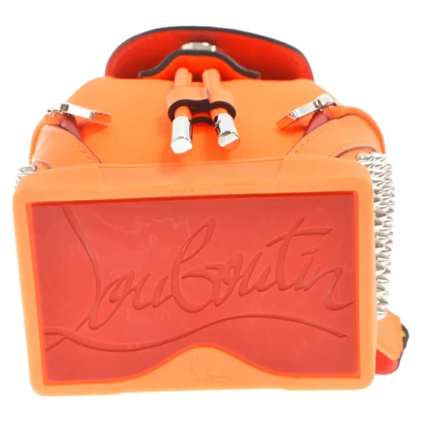 4 Christian Louboutin Mini Explorer Backpack Rucksack Orange