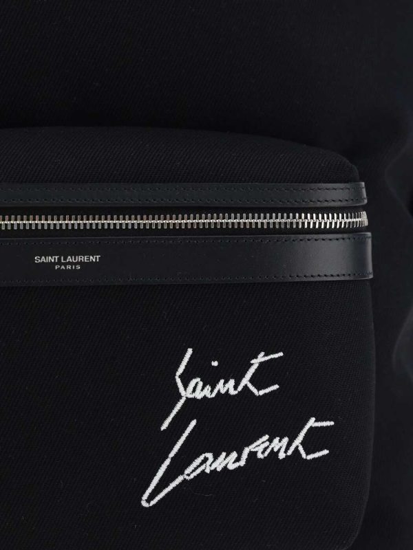 4 Saint Laurent Shoulder Bag Backpack Black