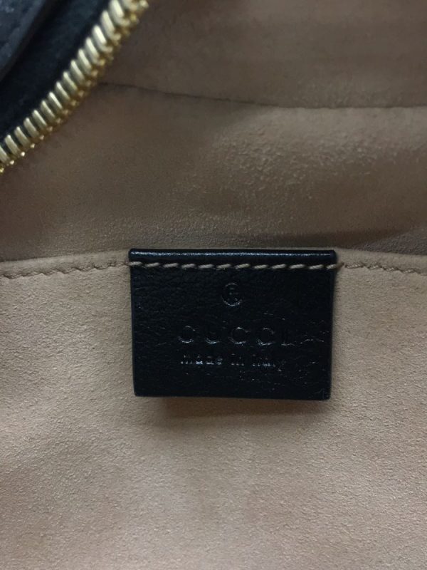 4 Gucci Shoulder Bag Leather Black