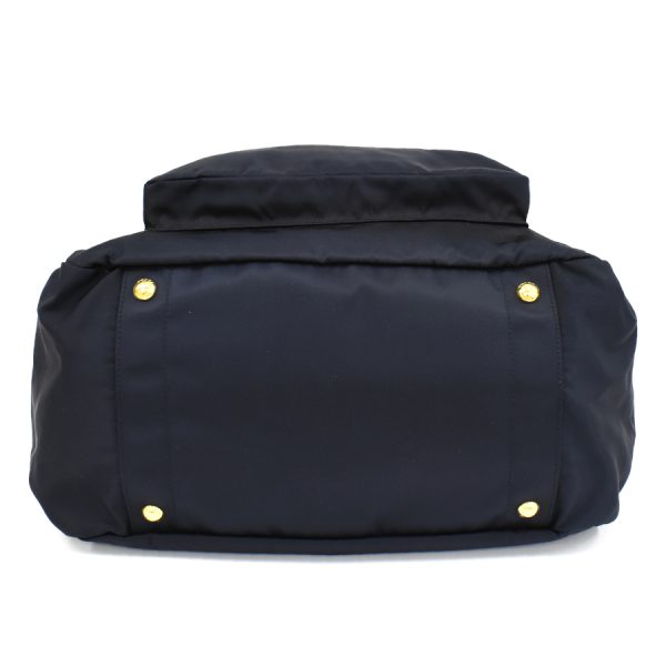 4 Prada Shoulder Tote Bag Nylon Navy