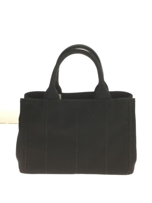 4 Prada Shoulder Bag Canvas Canapa Black