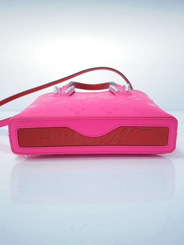 4 Christian Louboutin Shoulder Bag Leather Pink