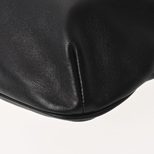 4 Saint Laurent City Belt Bag Silver Hardware Leather Body Bag Black