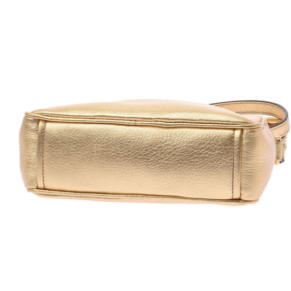 4 Prada Mini Bag Calf Shoulder Bag Gold