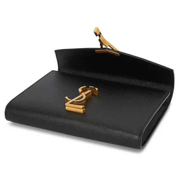 4 Saint Laurent Shoulder Bag Cowhide Handle Bag Black