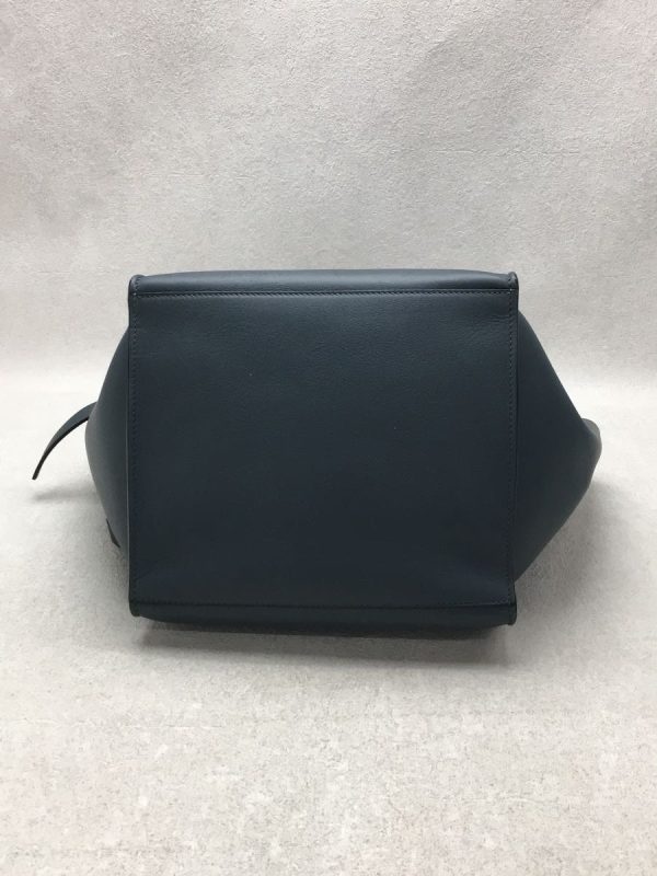 4 Celine Shoulder Bag Leather Navy