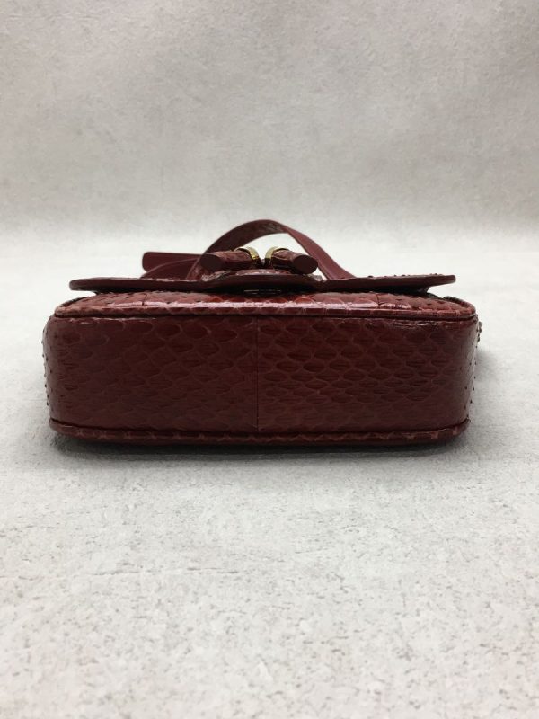 4 Celine Shoulder Bag Leather Red