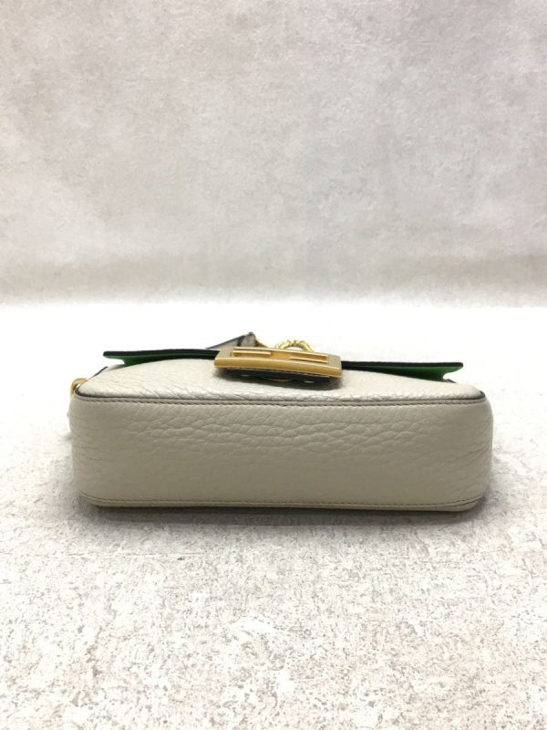 4 Fendi Shoulder Bag Leather Beige