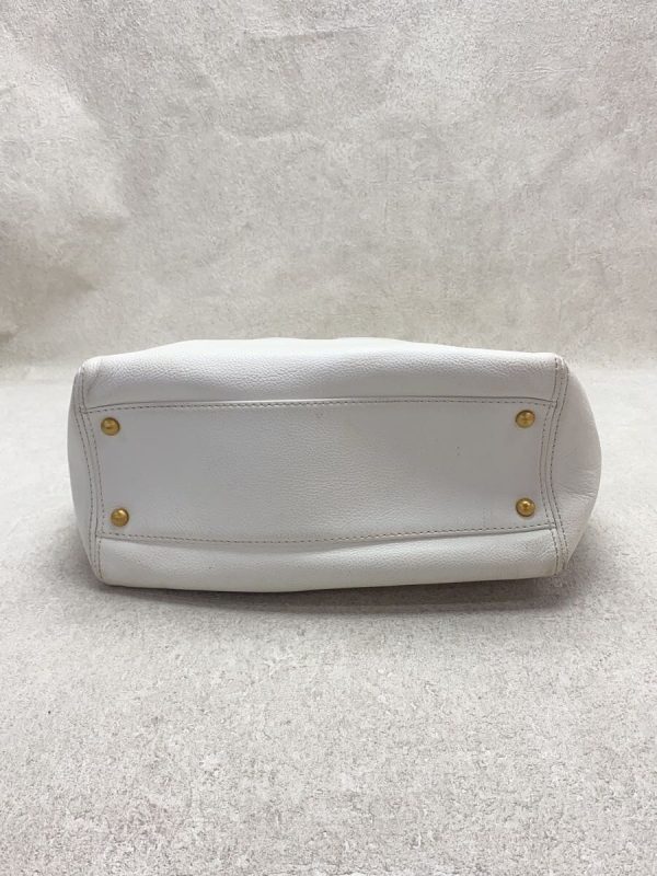 4 Chanel Caviar Skin Shoulder Bag Leather White