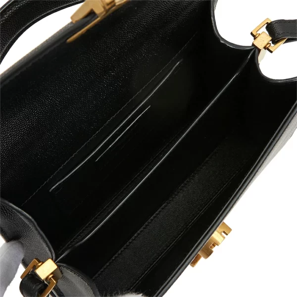 5 Saint Laurent Cassandra Mini Shoulder Bag Black